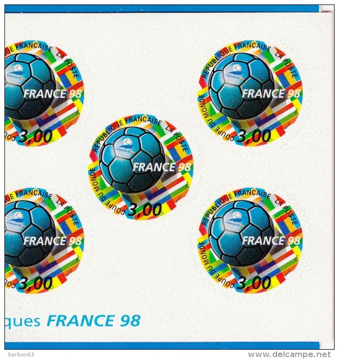 UN CARNET DE 10 TIMBRES NEUFS A 3 FRANCS FRANCE 1998 COUPE DU MONDE NON OBLITERES OFFREZ LES PRODUITS PHILATELIQUES - Hojas Completas