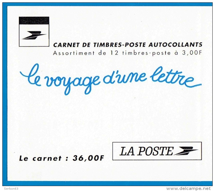 CARNET DE 12 TIMBRES NEUFS A 3 FRANCS FRANCE LES JOURNEES DE LA LETTRE NON OBLITERES PHILATELIE LE VOYAGE D'UNE LETTRE - Other & Unclassified