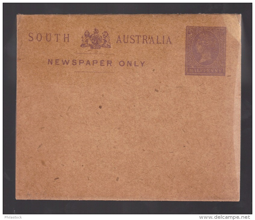 AUSTRALIE Du SUD Entier Postal Pour Journaux  P Brun Lilas - Storia Postale