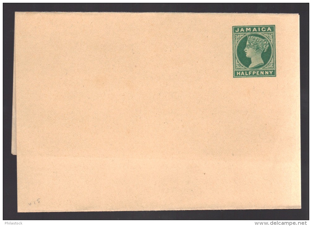 JAMAIQUE Entier Postal Enveloppe  P Vert - Jamaïque (...-1961)