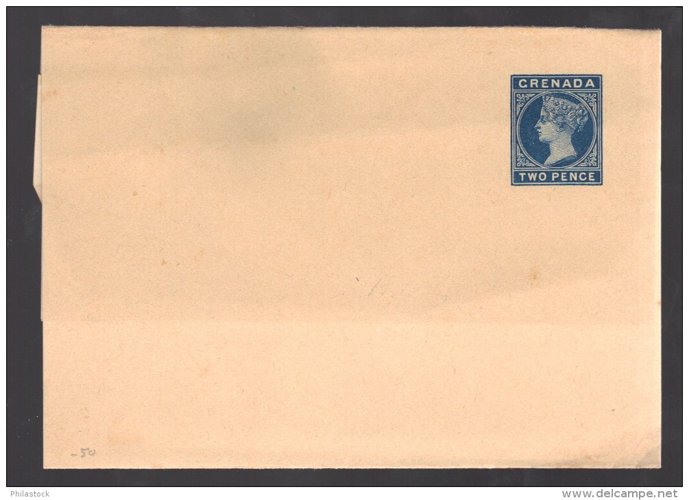 GRENADE Entier Postal Enveloppe  2 P Bleu - Grenada (...-1974)