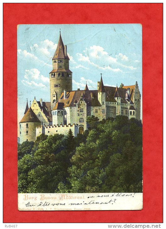 * Burg Busau ( MÄHREN )-1908 - Boehmen Und Maehren