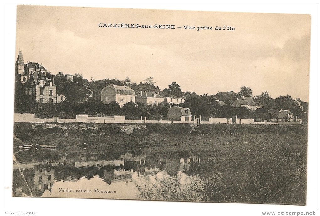 CARRIERES-SUR-SEINE---VUE PRISE DE L'ILE - Carrières-sur-Seine