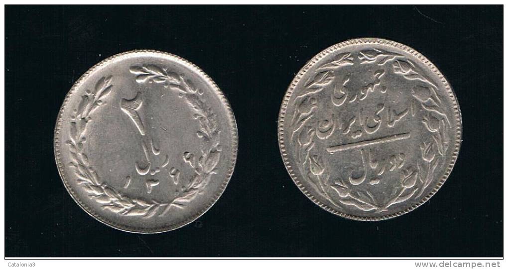 IRAN -  2  Rials  1366   KM1233 - Irán