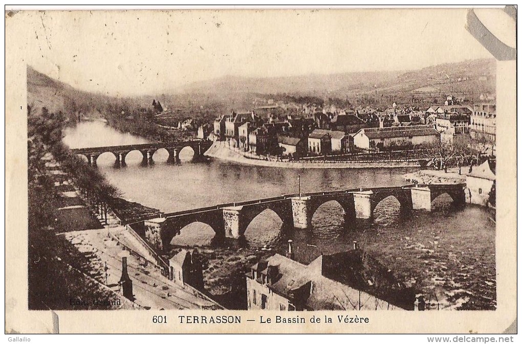 TERRASSON LE BASSIN DE LA VEZERE PANORAMA CPA NO 601 - Sonstige & Ohne Zuordnung