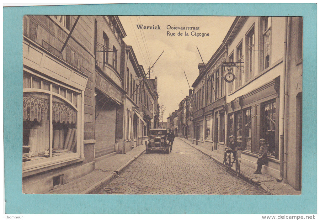 WERVICK  -  OOIEVAARSTRAAT  -  RUE DE LA CIGOGNE .  -  1943  -   BELLE CARTE  ANIMEE - - Wervik