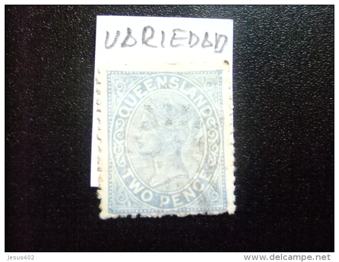 QUEENSLAND  1883 - 92  - QUEEN VICTORIA -- DOS SELLOS -- Yvert & Tellier Nº  52 º FU   Crown And  Q Variedad - Used Stamps