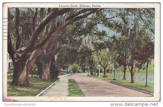 Florida Orlando Lucerne Circle 1928 - Orlando