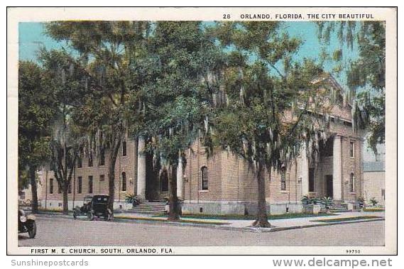 Florida Orlando First M E Church South 1936 - Orlando