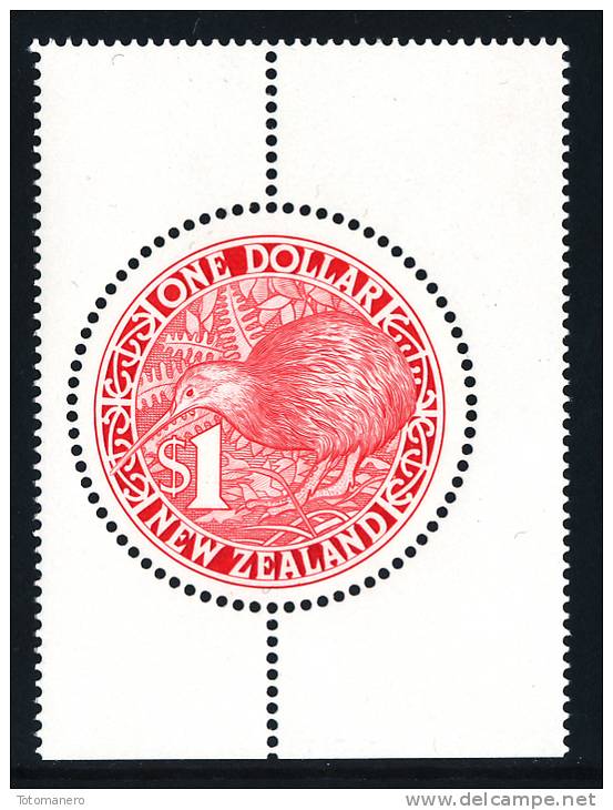 NEW ZEALAND 1991 $1 ROUND RED KIWI** Low Price - Kiwis