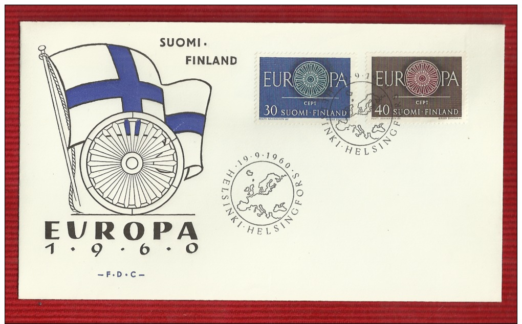 FINLAND--FDC--EUROPA-1960,YEAR - FDC