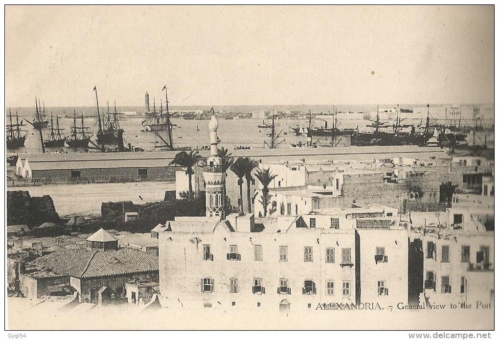 Alexandria  General View To The Port   CPA 1915 - Alexandrië