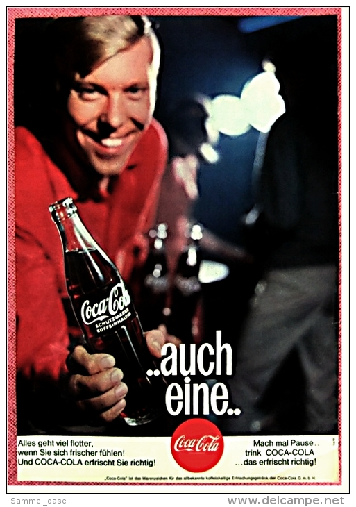 Reklame Werbeanzeige  -  Coca Cola  -  ...auch Eine...  -  Alles Geht Viel Flotter...  -  Von 1965 - Autres & Non Classés