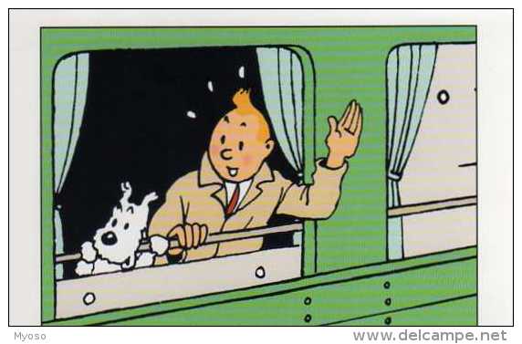 HERGE Tintin, A La Fenetre D´un Train, Milou - Hergé