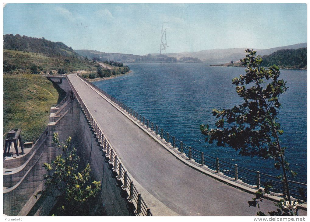 Cp , RÉGIONS , MIDI-PYRÉNÉES , Le Lac De La Raviege , Le Barrage - Midi-Pyrénées