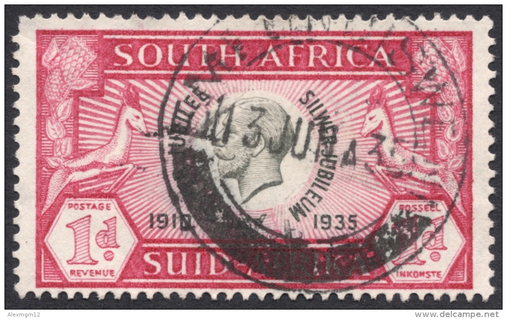 South Africa, 1 P. 1935, Sc # 69a, Used - Gebruikt