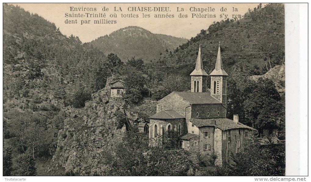 CPA 43 ENVIRONS DE LA CHAISE DIEU LA CHAPELLE DE LA SAINTE TRINITÉ - La Chaise Dieu