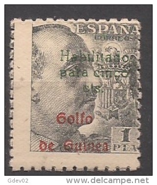 GUI273-A464.Guinee.GUINEA    ESPAÑOLA FRANCO  Habilitado 1949  (Ed 273**) Sin Charnela. MAGNIFICO - Guinée Espagnole