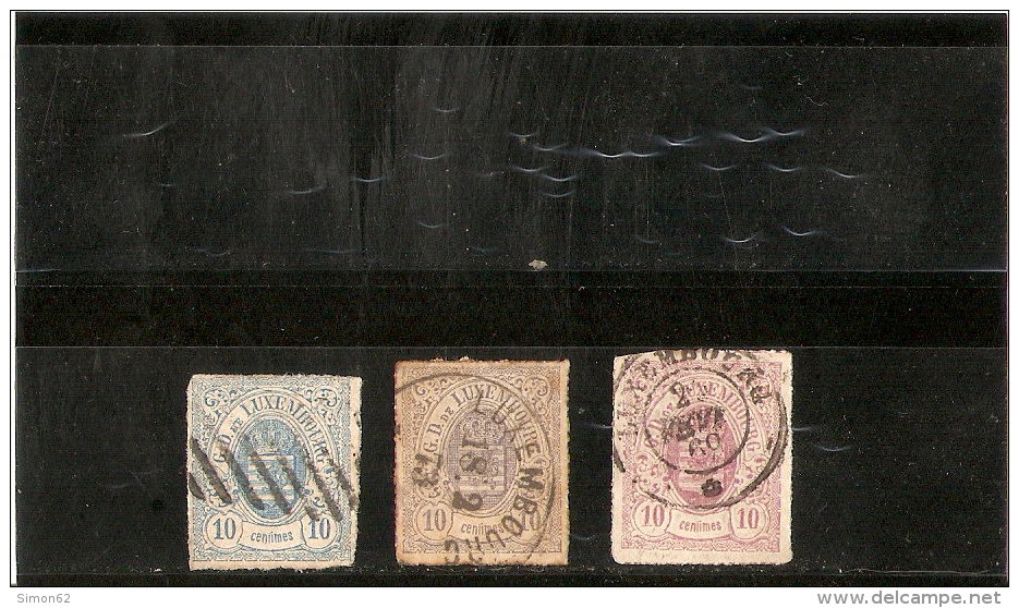 LUXEMBOURG   N °6/17/ 38  OBLITERE 1859  /65/74/ - ...-1852 Prephilately