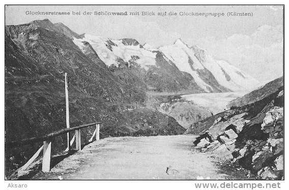 Glocknerstrasse Bei Der Schönwand Mit Blick Auf Die Glocknergruppe - 1908 - Heiligenblut