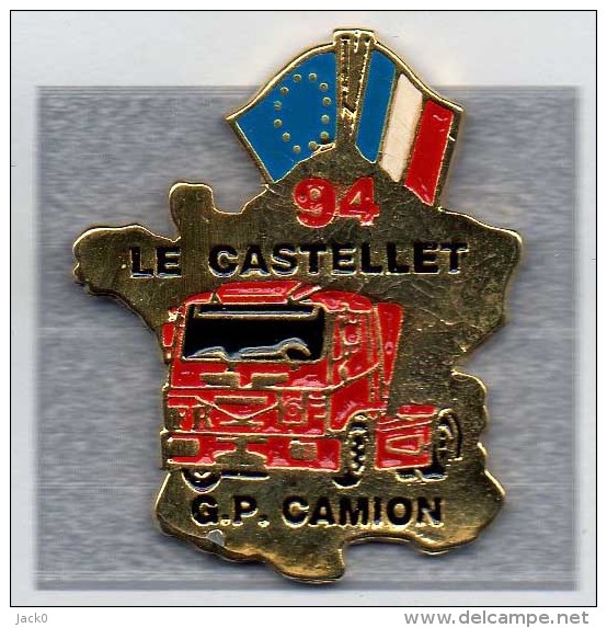 Pin´s  Transport, Rallye  LE  CASTELLET  1994  Grand  Prix  Camion - Rallye