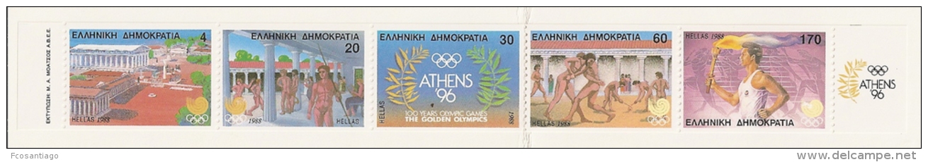 GRECIA 1988 - Yvert #C1669B (carné) - MNH ** - Cuadernillos