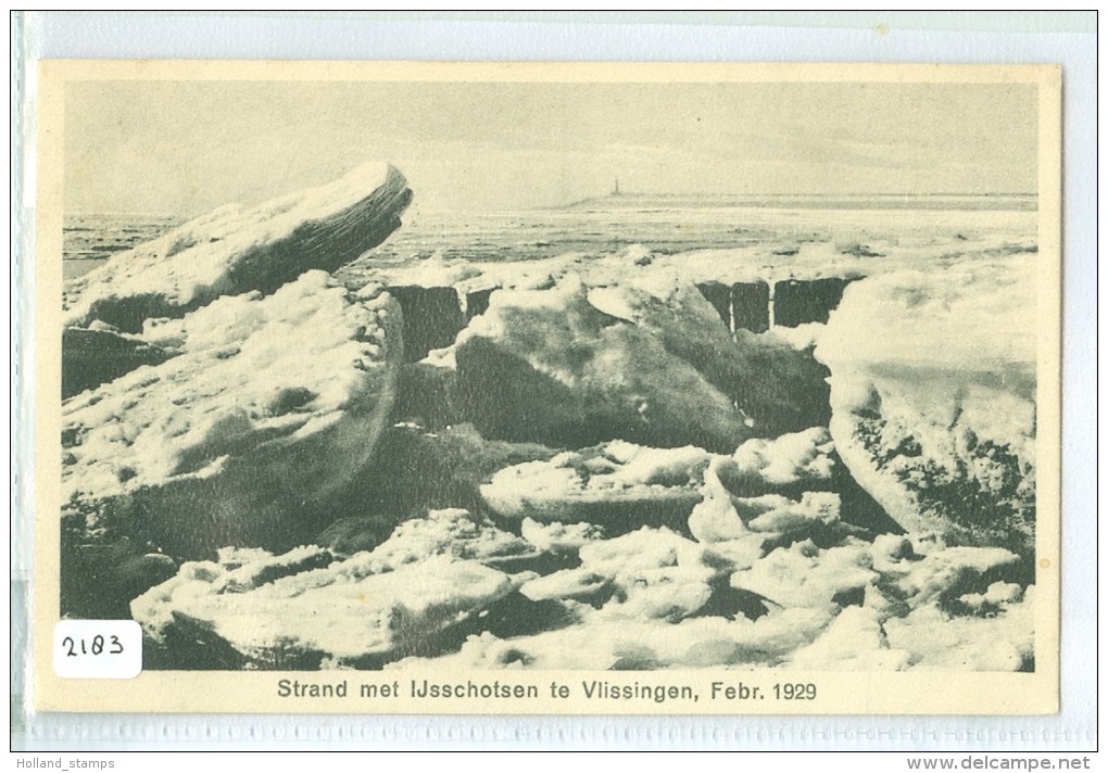 VLISSINGEN * STRAND MET IJSSCHOTSEN * ANSICHTKAART * CPA (2183) - Vlissingen