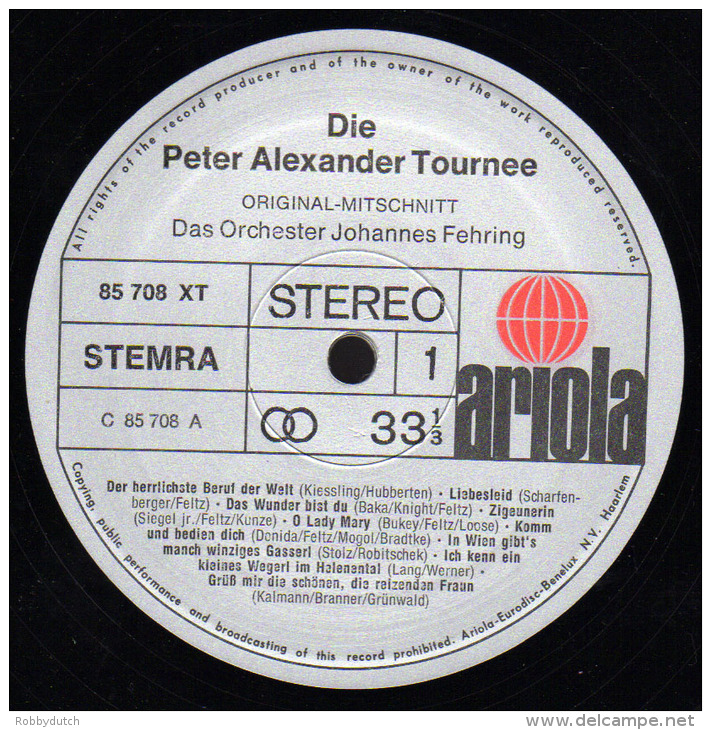 * 2LP Box *  DIE PETER ALEXANDER TOURNEE (Germany 1971 Ex !!! ) Selten!!! - Sonstige - Deutsche Musik