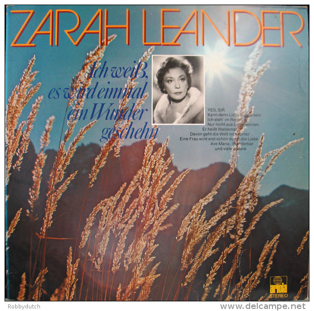 * 2LP *  ZARAH LEANDER - ICH WEISS, ES WIRD EINMAL EIN WUNDER GESCHEHN (Germany  Ex-!!!) - Andere - Duitstalig