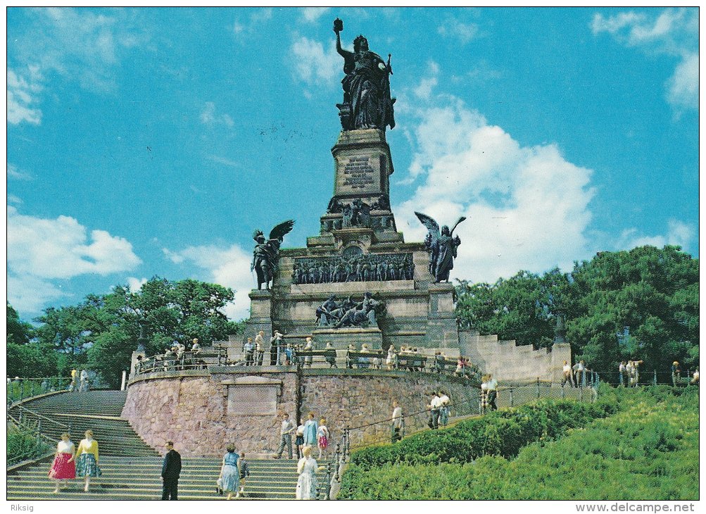 Germany Niederwald-Denkmal. Rüdesheim Am Rhein. Used In Denmark    # 0 260 - Monuments