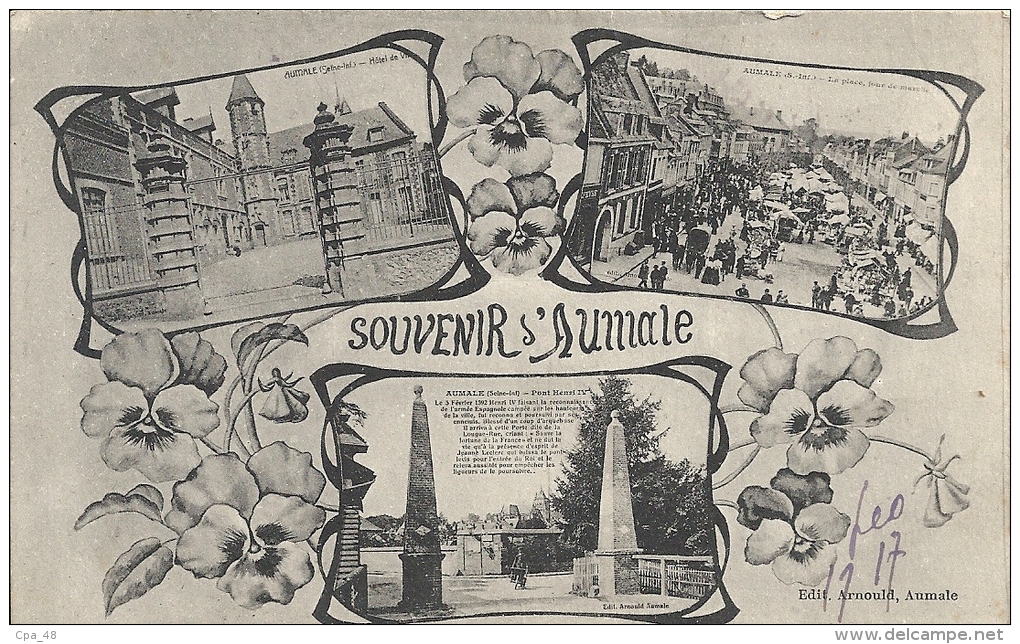 Seine Maritime- "Souvenir D'Aumale" . - Aumale