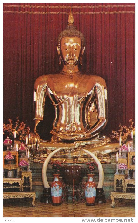 The Golden Buddha Of Sukhothai .  # 0262 - Buddhism
