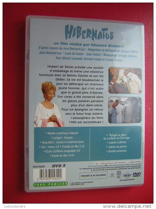 DVD   LOUIS DE FUNES  HIBERNATUS   UN FILM REALISE PAR EDOUARD MOLINARO - Comédie