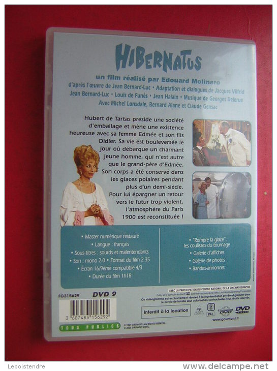 DVD   LOUIS DE FUNES  HIBERNATUS   UN FILM REALISE PAR EDOUARD MOLINARO - Comedy