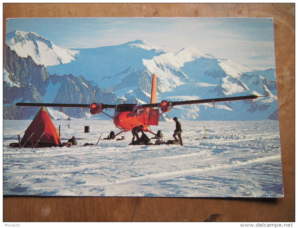 2-2932 Carte Base Northern Alexander Plane  BAT British Antarctic Survey Brise Glace Grande Bretagne Antarctique No TAAF - Voli Polari