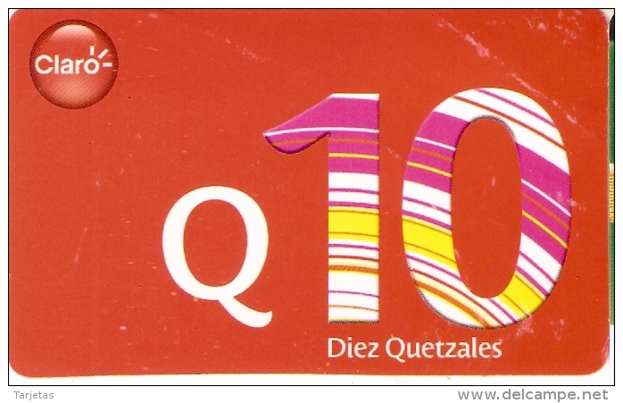 TARJETA TIGO DE GUATEMALA DE 10 QUETZALES - Guatemala