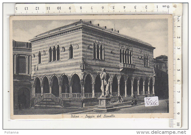 PO0506C# UDINE - LOGGIA DEL LIONELLO  VG STORIA POSTALE - ZONA SPROVVISTA DI BOLLI RSI REPUBBLICA SOCIALE 1944 - Udine