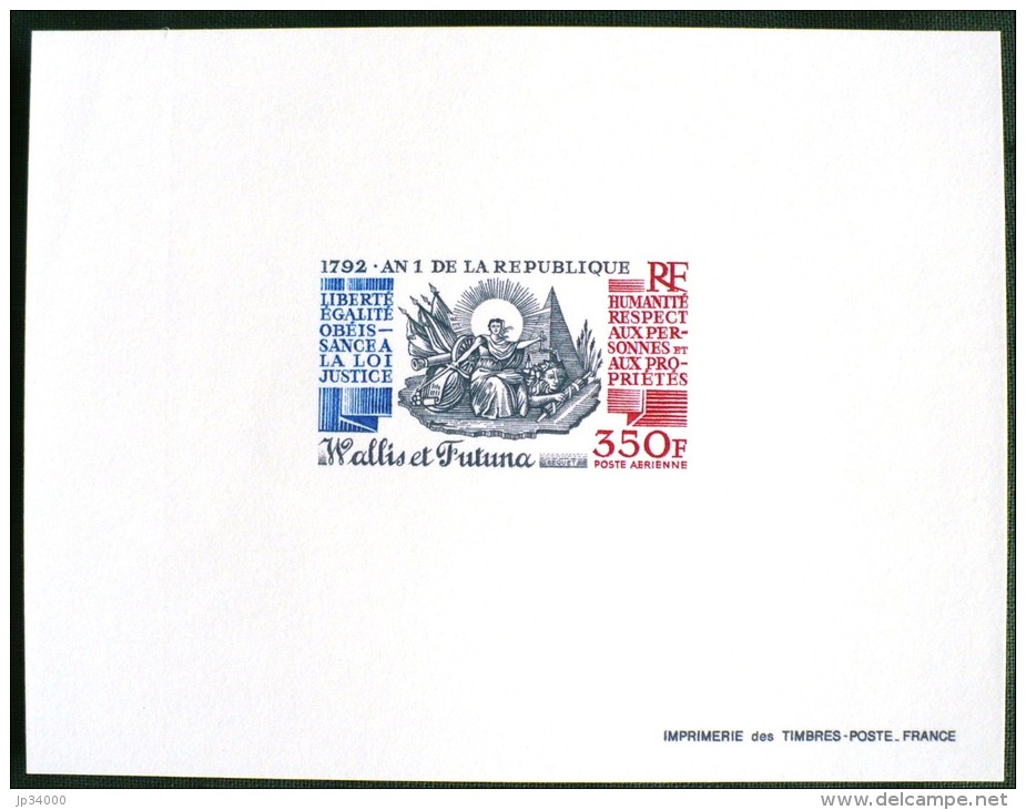 WALLIS ET FUTUNA Bicentenaire De La Revolution (yvert PA 175 EPREUVE DE LUXE ) ** MNH (SHEET OF LUXE) - Altri & Non Classificati