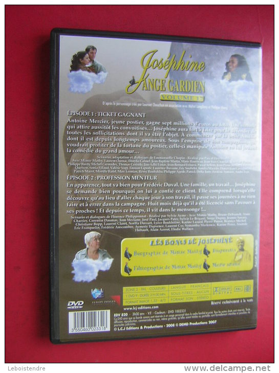 DVD  JOSEPHINE ANGE GARDIEN  VOLUME 17  2 EPISODES TICKET GAGNANT  PROFESSION MENTEUR - Collections, Lots & Séries