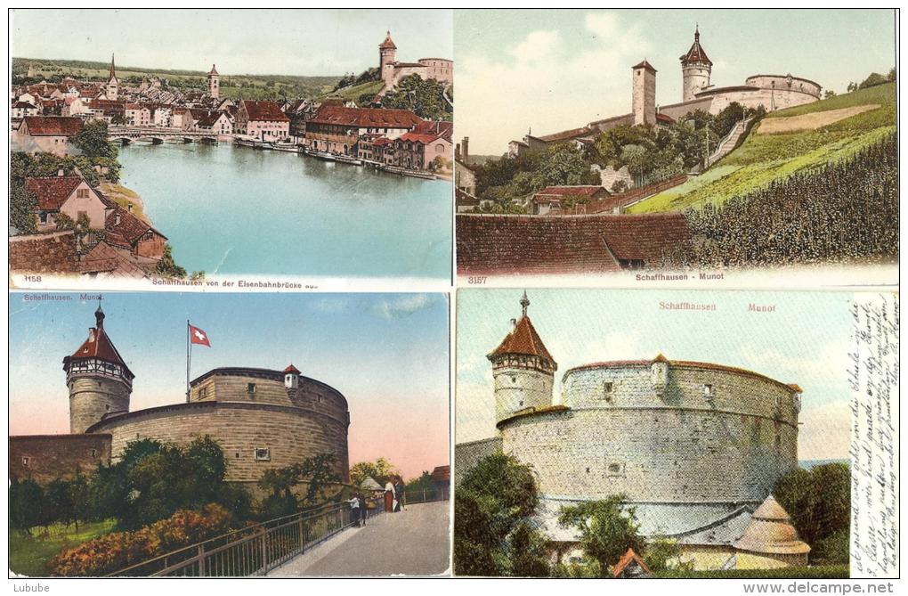 Schaffhausen - Der Munot  (4 Karten)               Ca. 1910 - Sonstige & Ohne Zuordnung