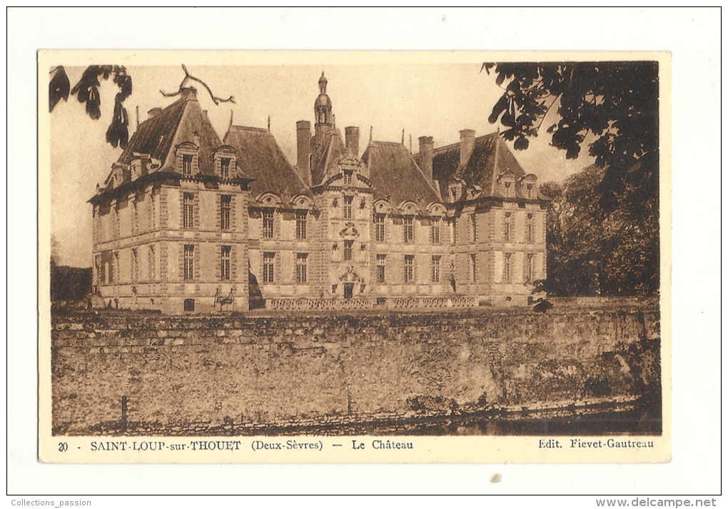 Cp, 79, St-Loup-sur-Thouet, Le Château - Saint Loup Lamaire