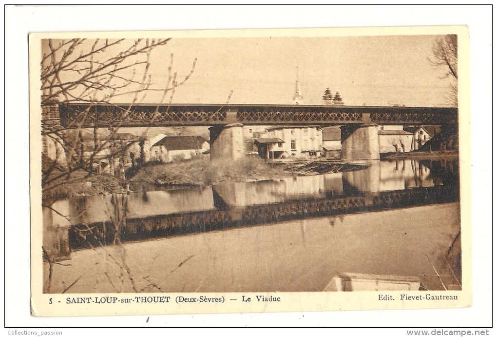 Cp, 79, St-Loup-sur-Thouet, Le Viaduc - Saint Loup Lamaire