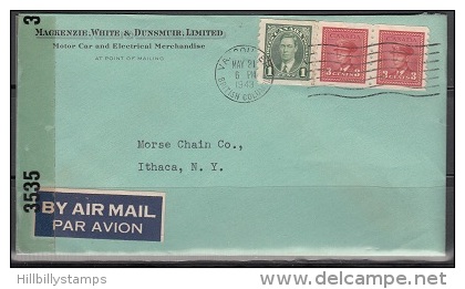 Canada  Advertising Cover  Opened By  Censor     Lot 566 - Postal History