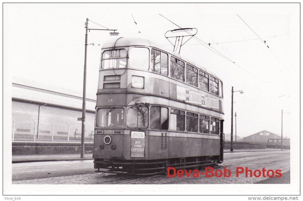 Tram Photo GLASGOW Cunarder Tramcar Car 1313 Corporation Tramways - Trains