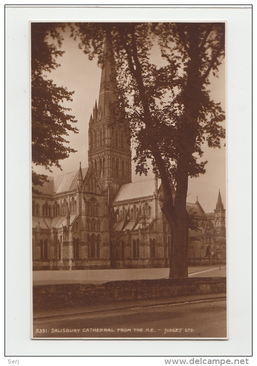 Salisbury Cathedral From The N E  United Kingdom Old PC - Salisbury