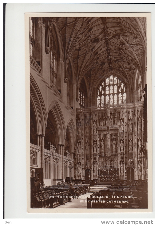 The Screen And Bones Of The Kings Winchester Cathedral United Kingdom Old PC - Winchester