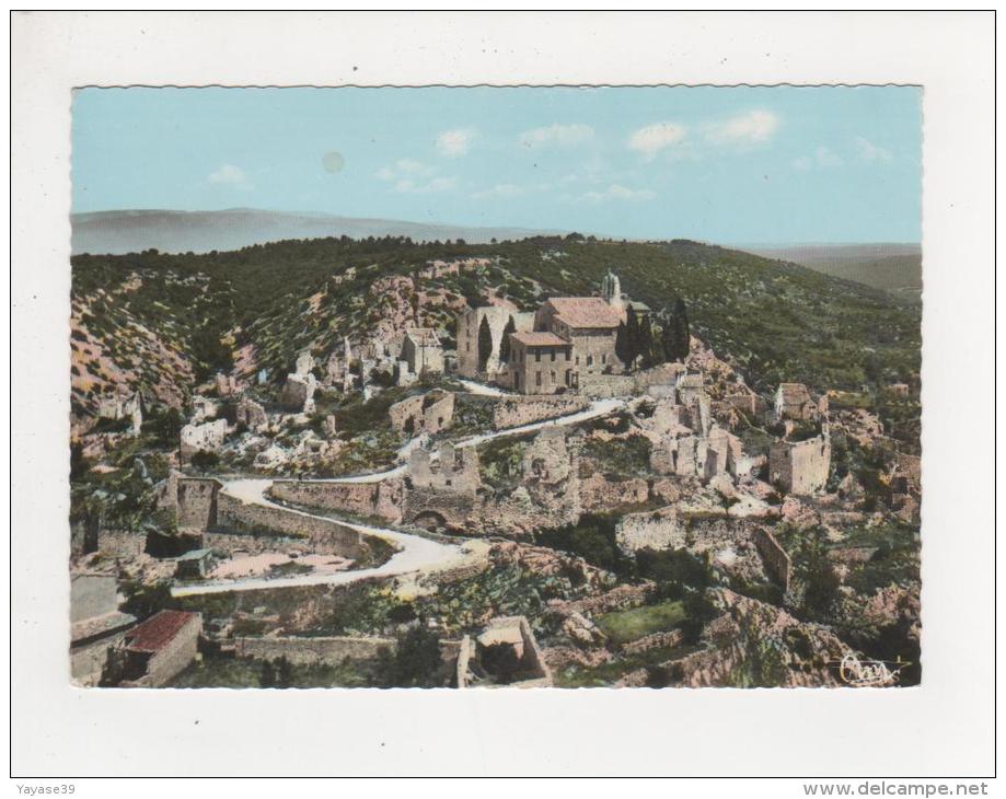 84 Méthamis L' église Le Vieux Village Et Le Mont Ventoux Vue Aérienne Carte Dentelée écrite - Andere & Zonder Classificatie