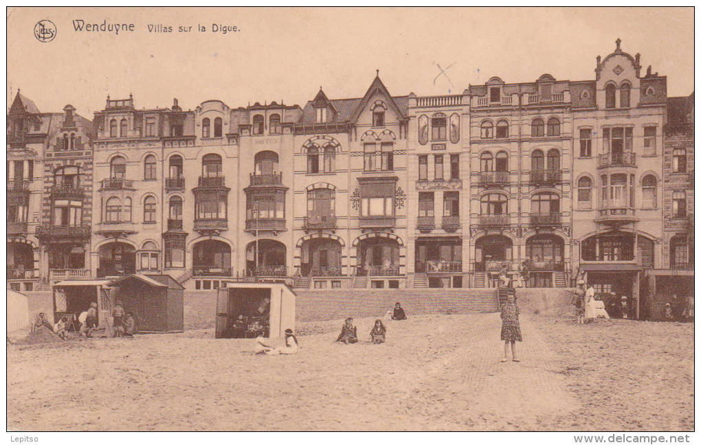WENDUINE   Nels écrite En 1923 " Villas Sur La Digue  "          ANIMEE                  Voir Scans - Oostende