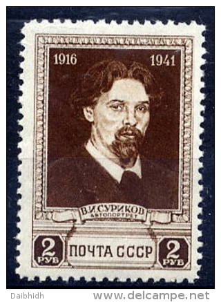 SOVIET UNION 1941 Surikov 2 R. LHM / *.  Michel 818 - Unused Stamps