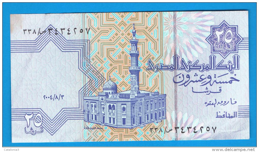 EGIPTO - EGYPT - 25 Piastres  2004 Circulado  P-57 - Egypt